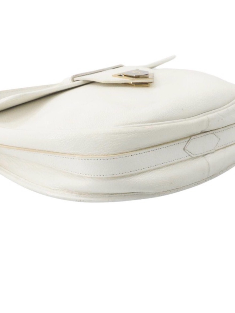 YVES SAINT LAURENT WHITE LEATHER CROSSBODY BAG - Picture 4 of 9